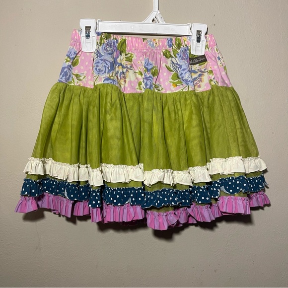 Matilda Jane Green and Pink Floral Skirt
